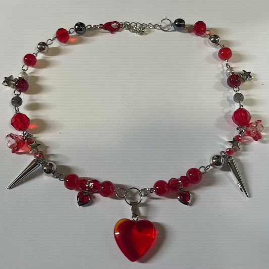 Thorn Inspired Beaded Necklace