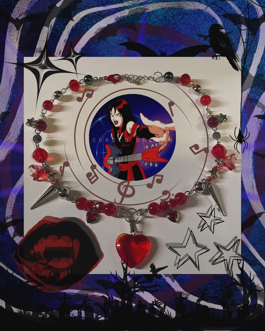 Thorn Inspired Beaded Necklace